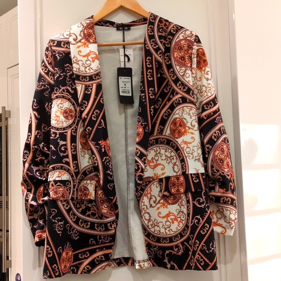 Baroque Print Blazer NWT - Picture 2 of 8